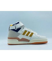 Кроссовки Adidas Forum 84 бело-синие с желтым